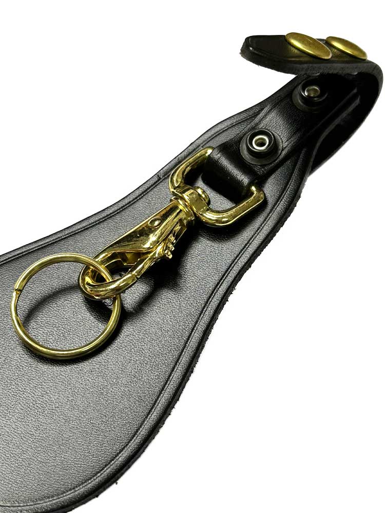 JAY PEE Karabiner mit Unterlage - glatt gold