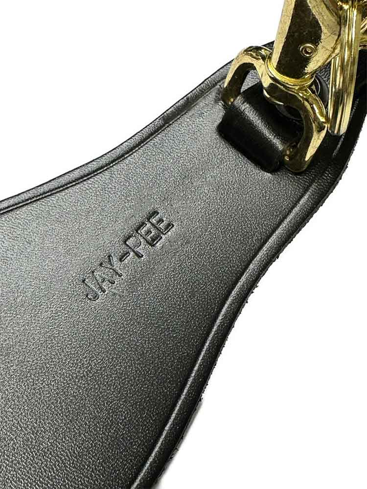JAY PEE Karabiner mit Unterlage - glatt gold