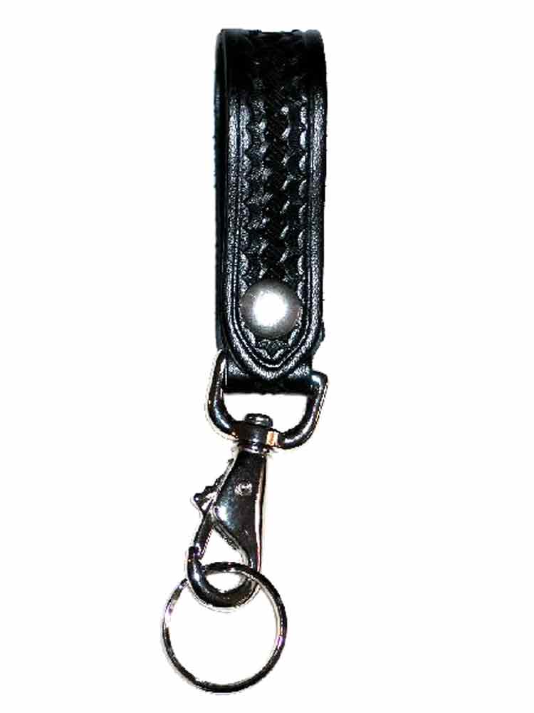 JAY PEE Karabiner mit Ring - basketweave - silber