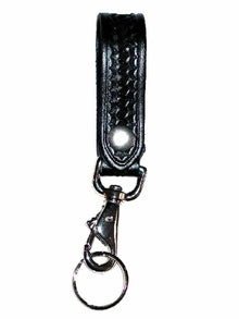 JAY PEE Karabiner mit Ring - basketweave - silber