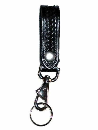 JAY PEE Karabiner mit Ring - basketweave - silber
