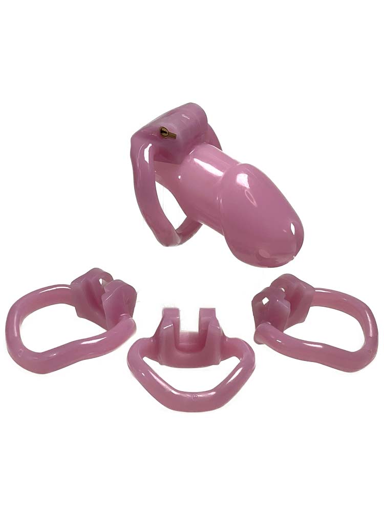 Keuschheitskäfig Kunststoff 10x3 rosa