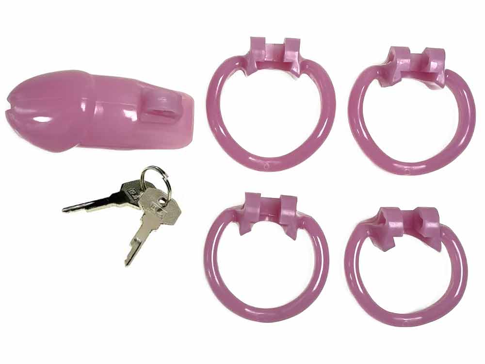 Keuschheitskäfig Kunststoff 10x3 rosa