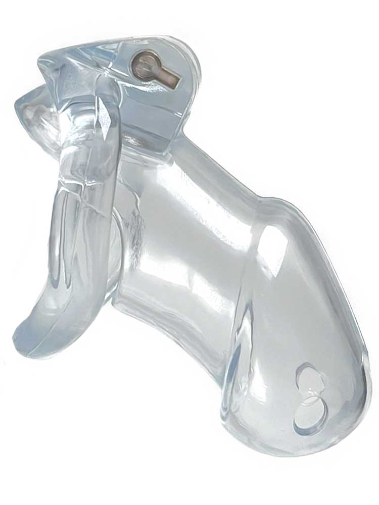 Keuschheitskäfig Kunststoff 10x3 transparent