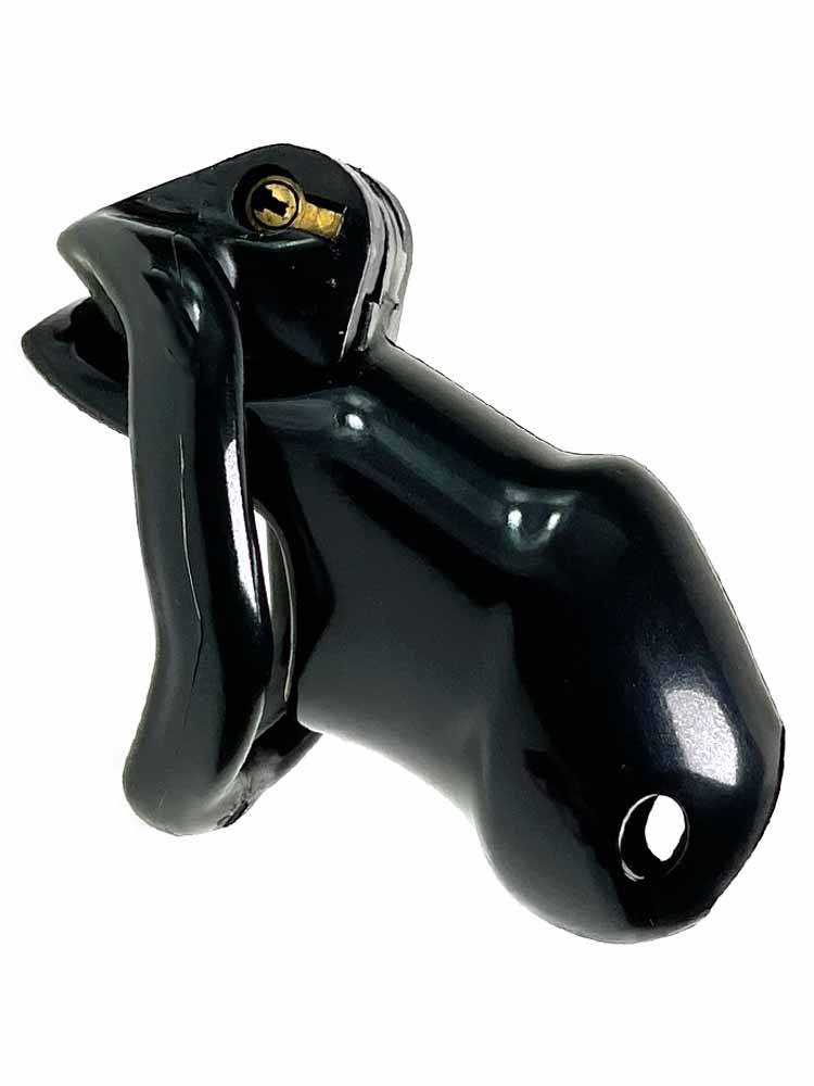 Keuschheitskäfig Kunststoff 9x3 schwarz
