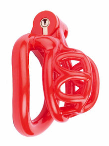 Kunststoff Keuschheitskäfig MINI rot