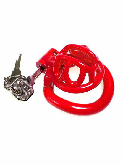 Kunststoff Keuschheitskäfig MINI rot