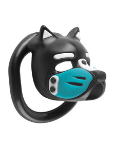 Keuschheitskäfig Puppy schwarz-hellblau