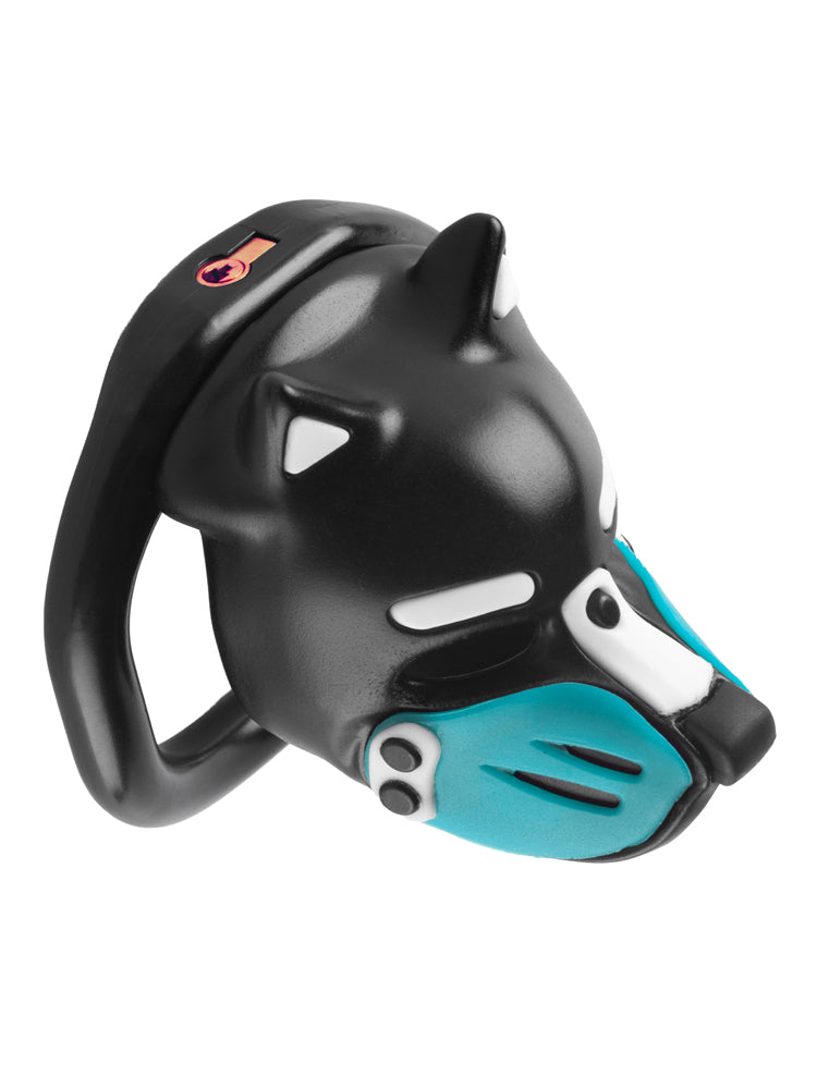 Keuschheitskäfig Puppy schwarz-hellblau