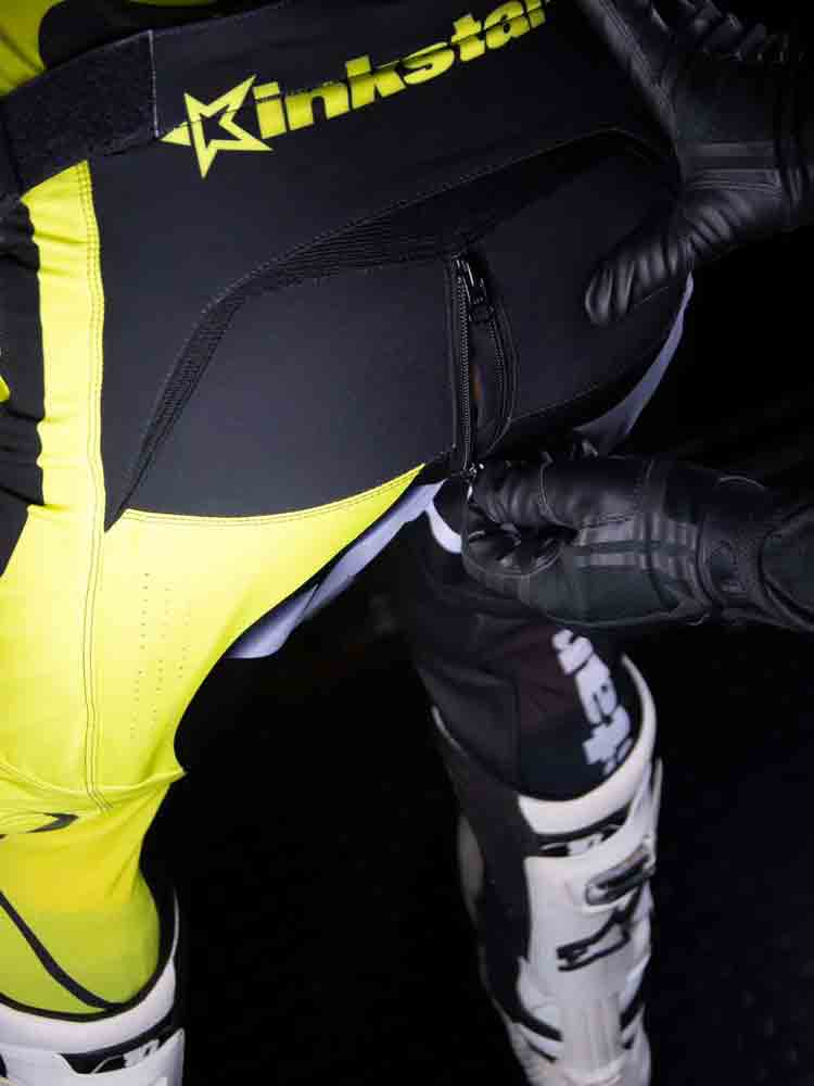 KINKSTAR Liquid Motion Pants - gelb-schwarz