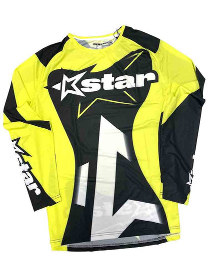 KINKSTAR Liquid Motion Shirt - gelb-schwarz