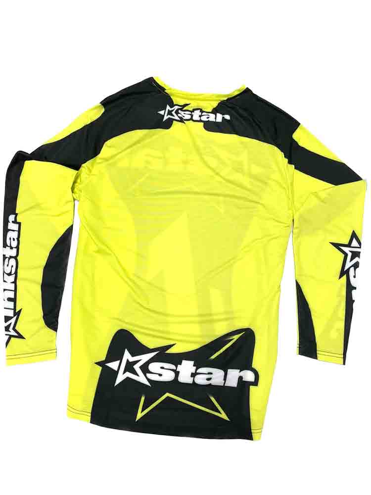 KINKSTAR Liquid Motion Shirt - gelb-schwarz