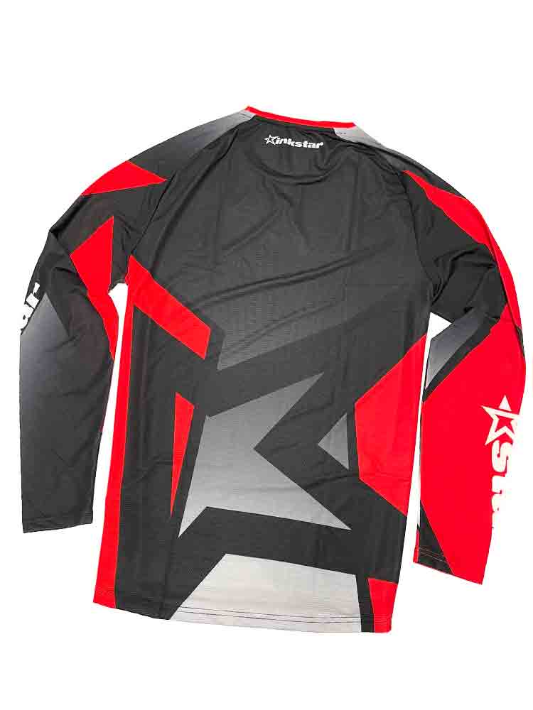 KINKSTAR Slate Fire Shirt - rot-schwarz
