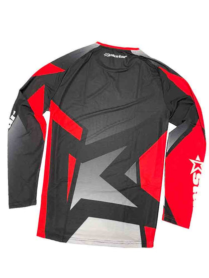 KINKSTAR Slate Fire Shirt - rot-schwarz