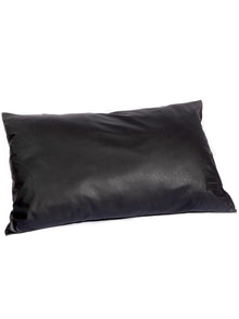 Kissen mit Füllung Lederoptik 60x40cm - schwarz