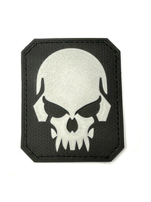 Klettabzeichen 3D Skull schwarz
