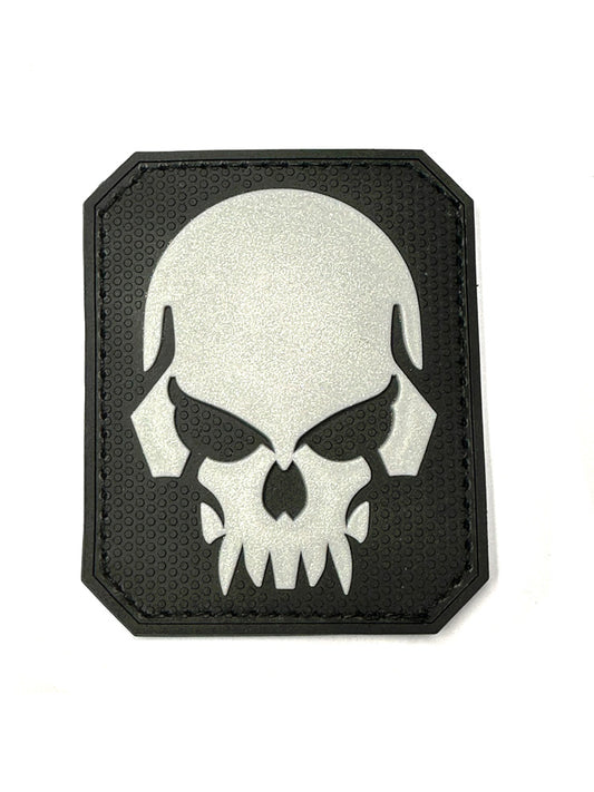 Klettabzeichen 3D Skull schwarz