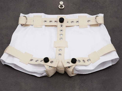 KlinikBondage ABDL Windelhose abschliessbar - weiss