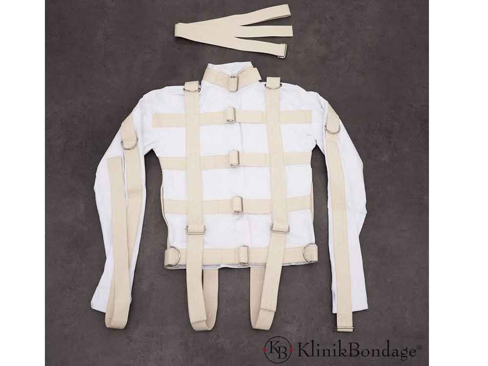 KlinikBondage Zwangsjacke weiss