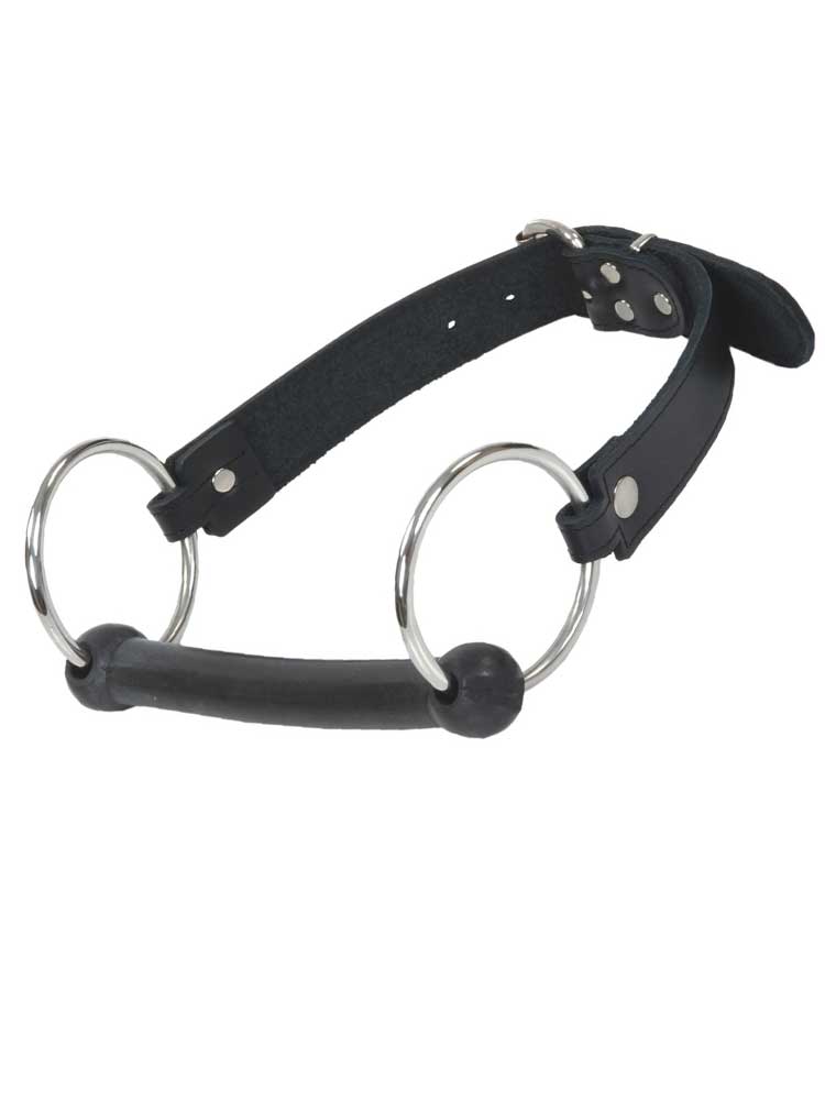 Knebel Beißstange mit Nackenriemen