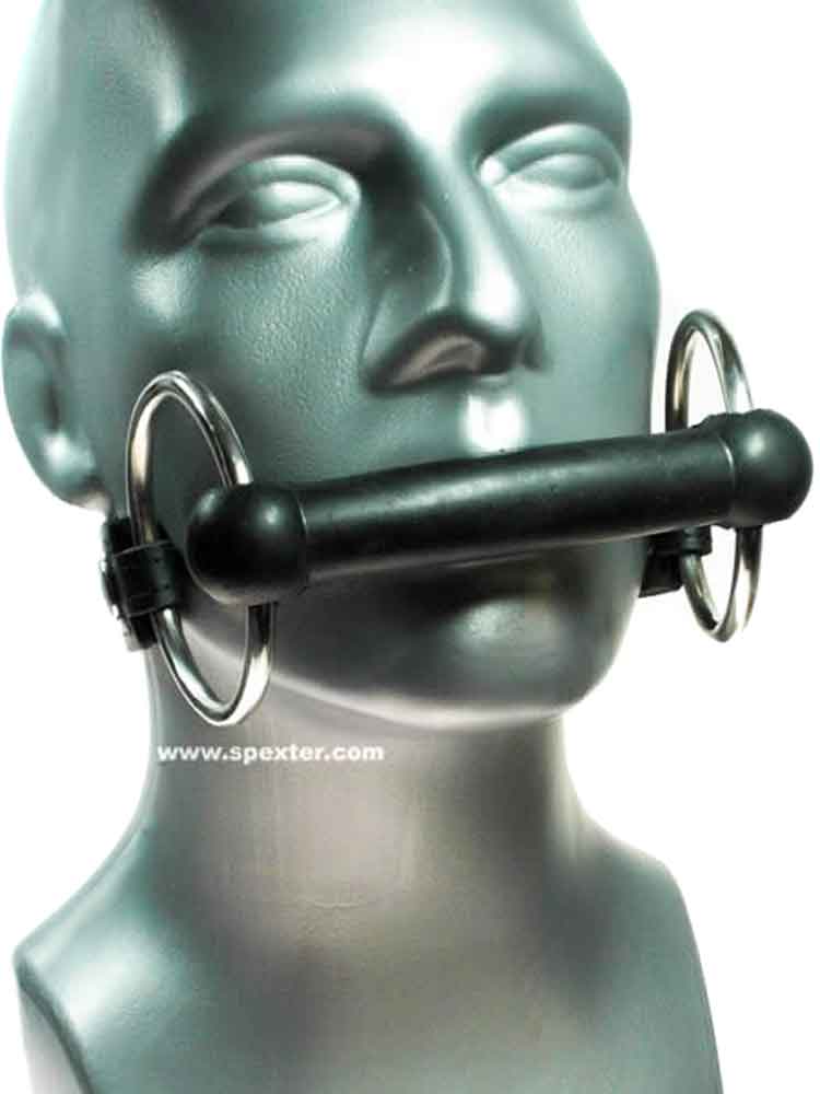 Knebel Beißstange mit Nackenriemen