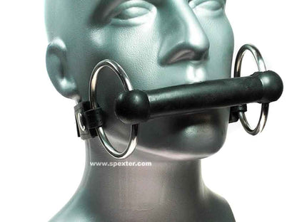 Knebel Beißstange mit Nackenriemen
