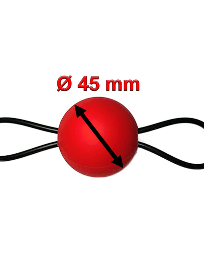 Knebel mit 45mm Silikonkugel L/XL rot