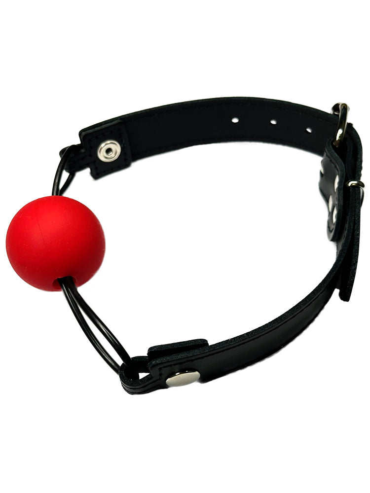 Knebel mit 45mm Silikonkugel S/M rot