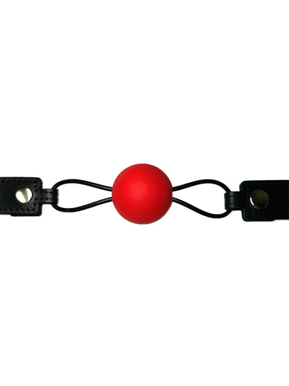 Knebel mit 45mm Silikonkugel S/M rot