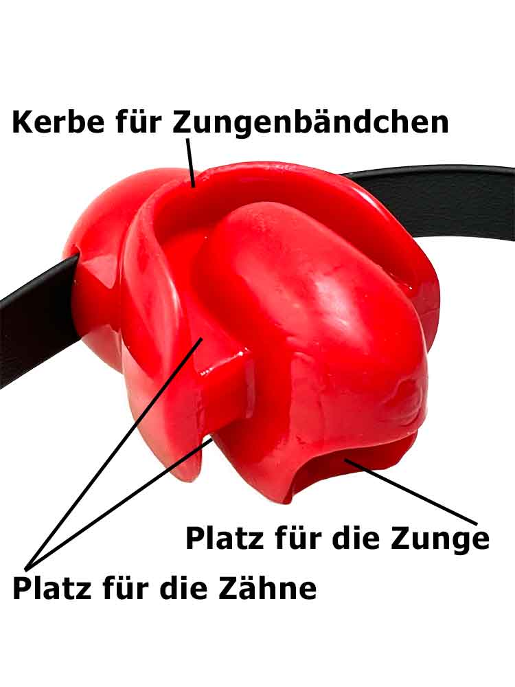 Zungenknebel one size - rot