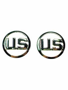 Kragenabzeichen U.S. silber