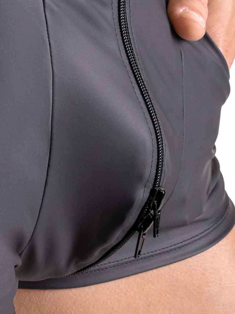 Singlet ärmellos mattlook schwarz
