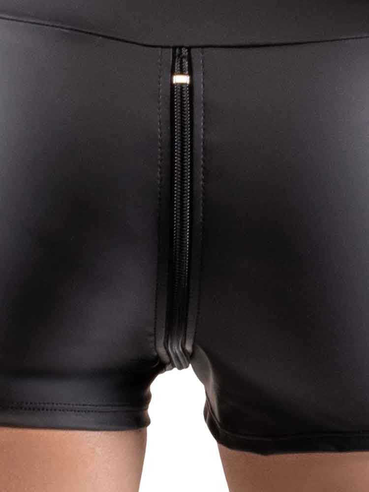 Singlet ärmellos mattlook schwarz