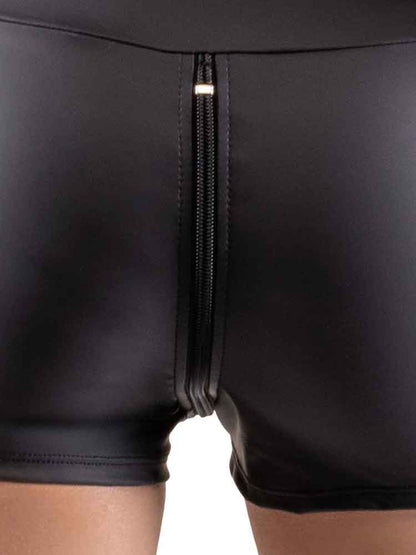 Singlet ärmellos mattlook schwarz