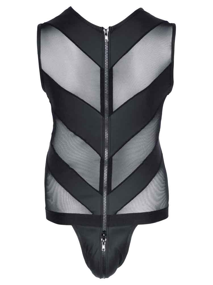 Singlet Jockstrap mattlook schwarz