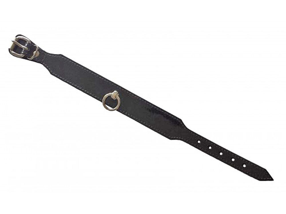 Lack-Leder-Halsband, konisch