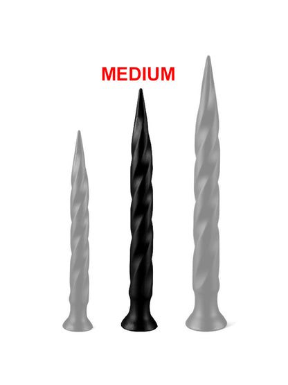 Long Tail Soft Butt Plug 42cm - medium schwarz