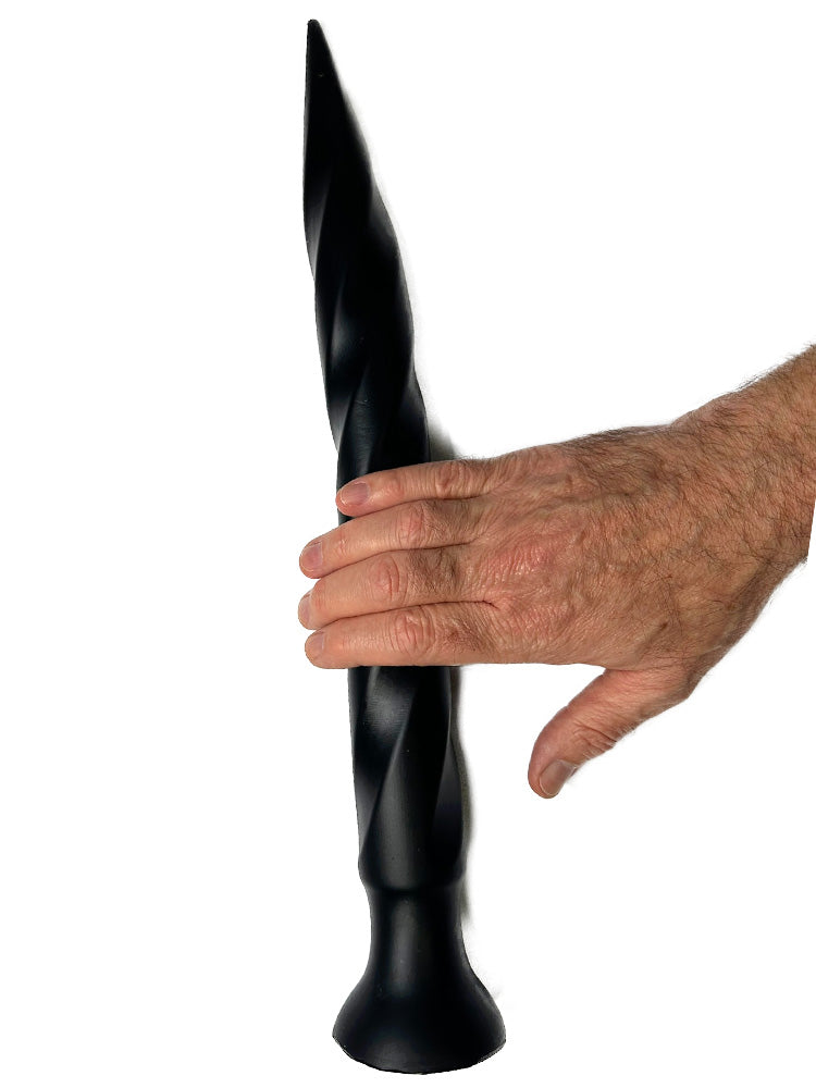 Long Tail Soft Butt Plug 42cm - medium schwarz
