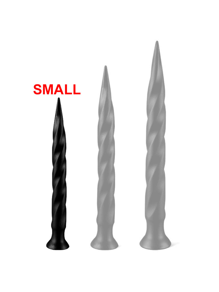Long Tail Soft Butt Plug 34cm - small schwarz