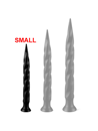 Long Tail Soft Butt Plug 34cm - small schwarz