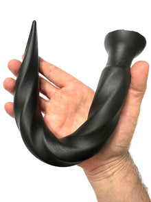 Long Tail Soft Butt Plug 34cm - small schwarz