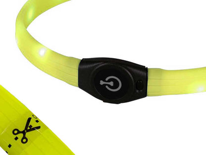 LED Puppy Halsband gelb