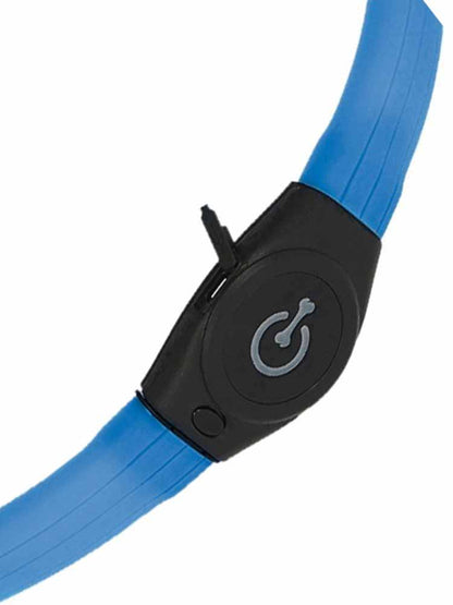 LED Puppy Halsband hellblau