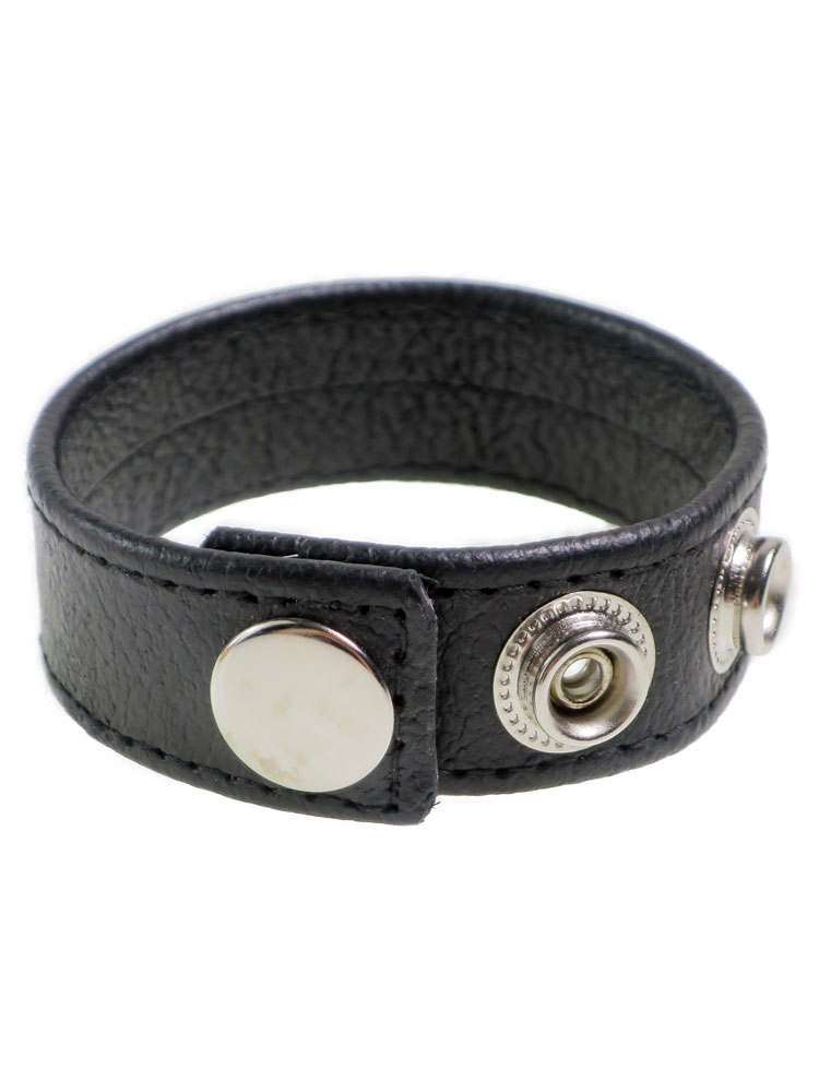 Leder-Cockring schwarz 20mm Breite