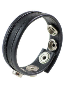 Leder-Cockring schwarzer Streifen