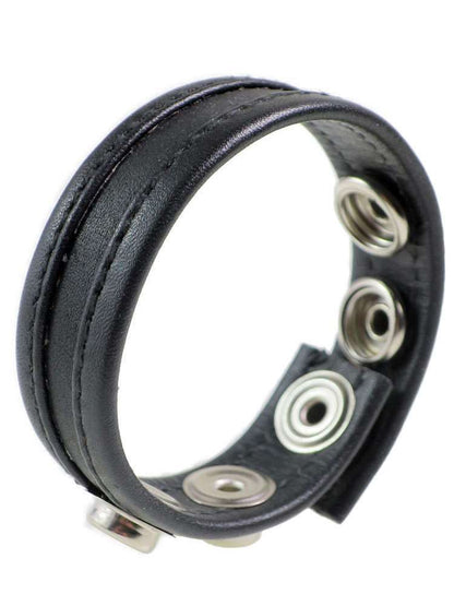 Leder-Cockring schwarzer Streifen