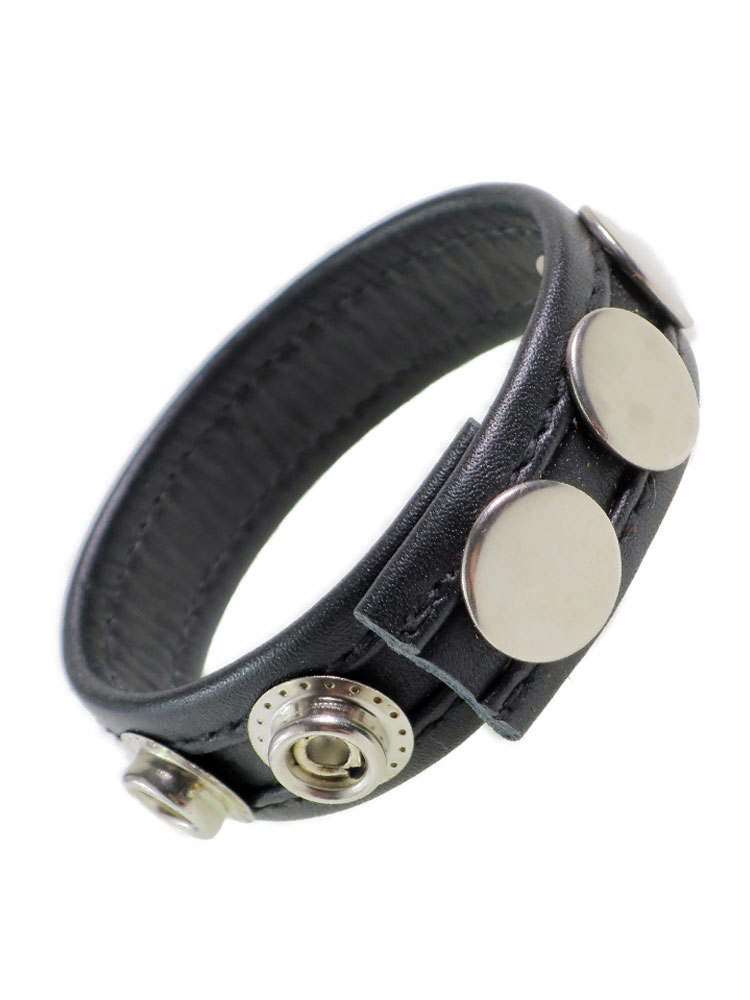 Leder-Cockring schwarzer Streifen