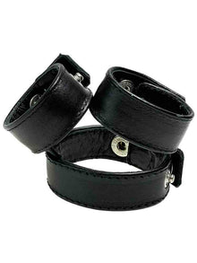 Leder Dreifach-Cockring