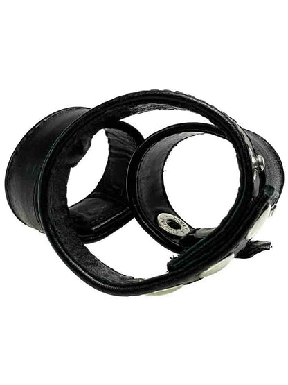 Leder Dreifach-Cockring