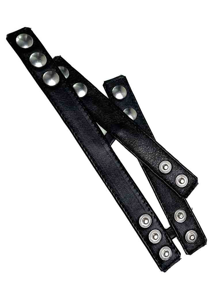 Leder Dreifach-Cockring